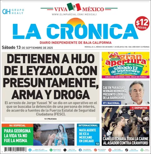 Portada de La Cronica