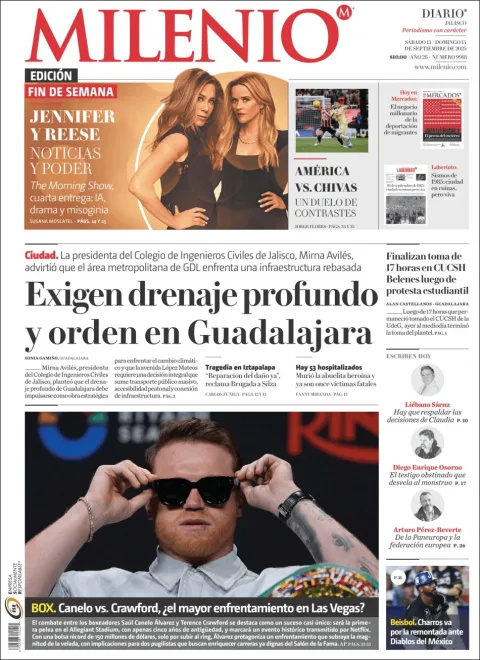 Portada de Milenio Jalisco