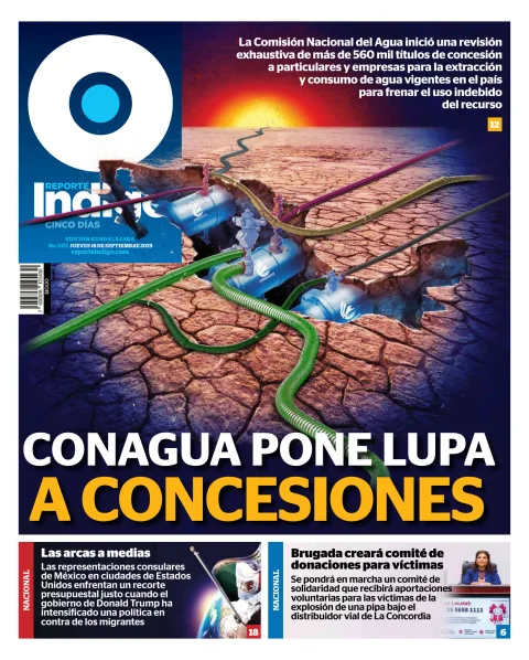 Portada de Reporte Indigo Guadalajara del jueves, 18 de septiembre de 2025