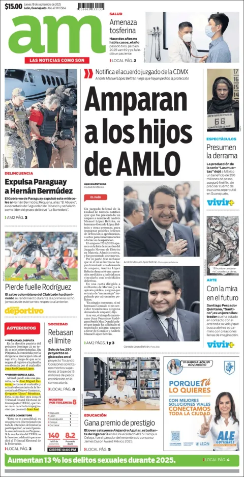 Portada de Am Corredor Industrial del jueves, 18 de septiembre de 2025
