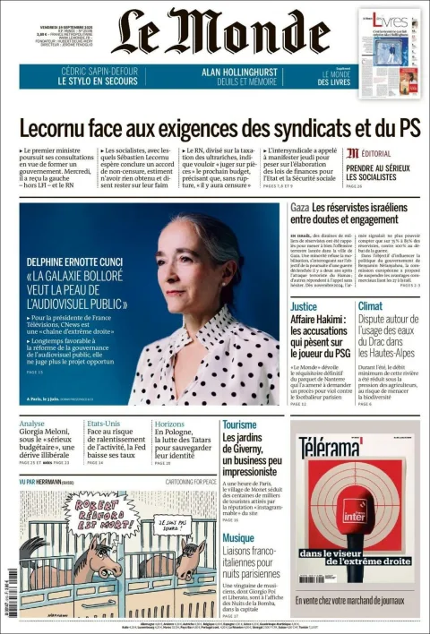 Portada de Le Monde