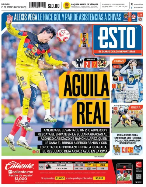 Portada de Esto del domingo, 21 de septiembre de 2025