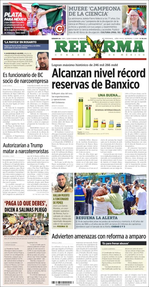 Portada de Reforma