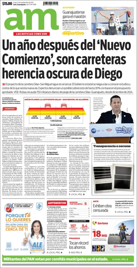 Portada de Am Corredor Industrial del domingo, 22 de septiembre de 2024
