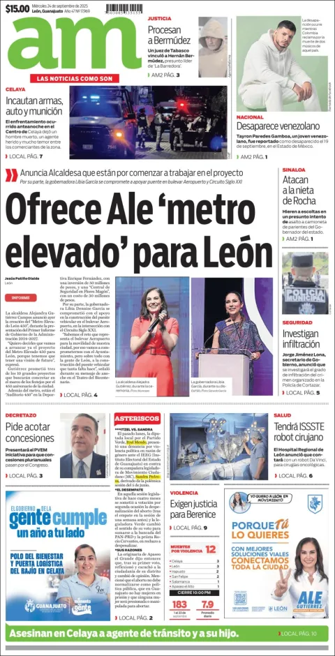 Portada de Am Corredor Industrial del miércoles, 24 de septiembre de 2025