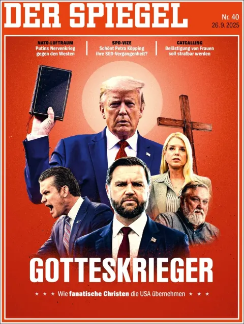 Portada de Der Spiegel del viernes, 26 de septiembre de 2025