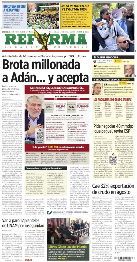 Portada de Reforma