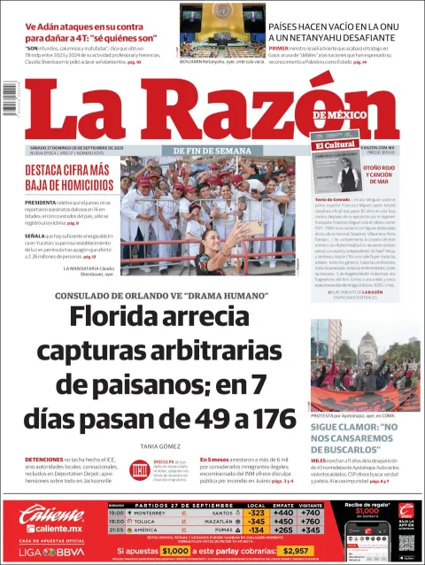 Portada de La Razon