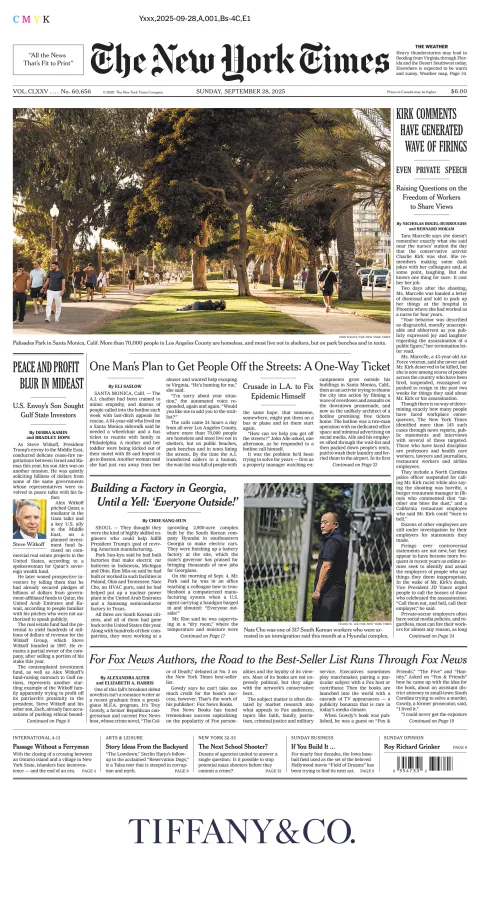 Portada de The New York Times (national)