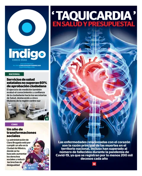 Portada de Reporte Indigo Nacional del lunes, 29 de septiembre de 2025