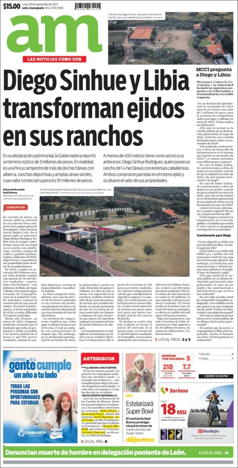 Portada de Am Corredor Industrial del lunes, 29 de septiembre de 2025