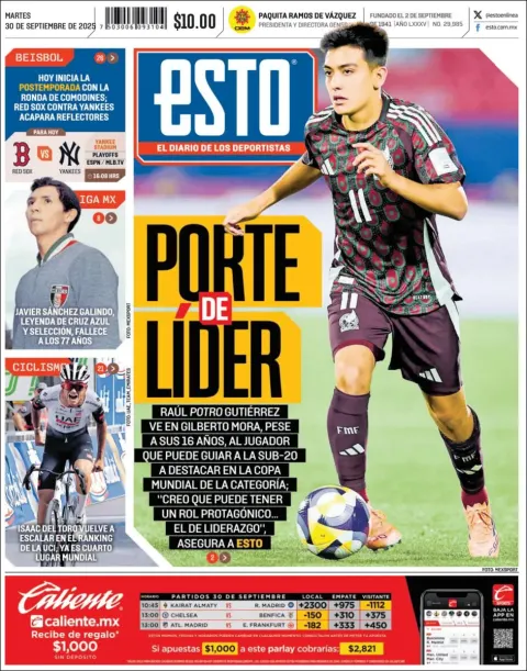 Portada de Esto del martes, 30 de septiembre de 2025