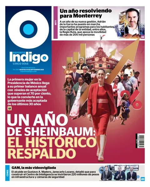 Portada de Reporte Indigo Nacional del martes, 30 de septiembre de 2025