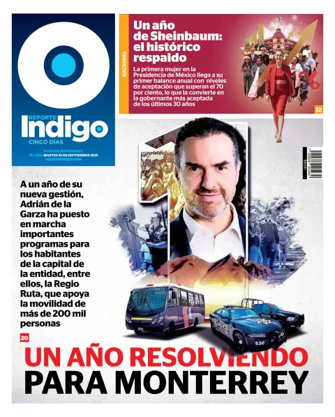 Portada de Reporte Indigo Monterrey del martes, 30 de septiembre de 2025