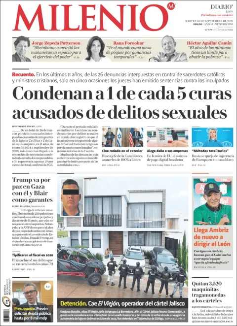 Portada de Milenio Leon del martes, 30 de septiembre de 2025