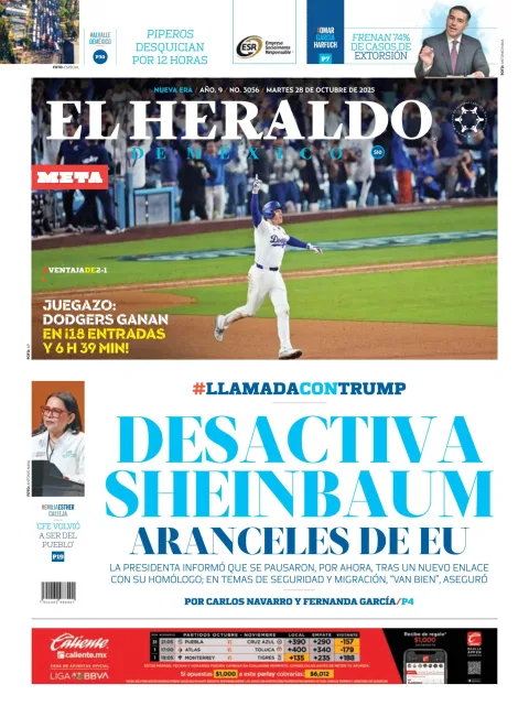Portada de El Heraldo de Mexico