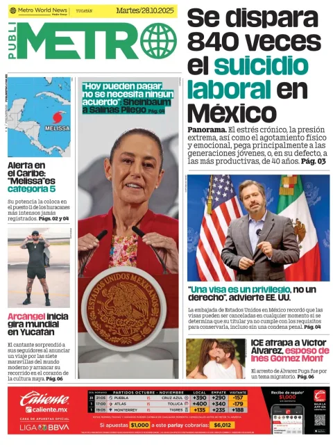 Portada de Publimetro Merida
