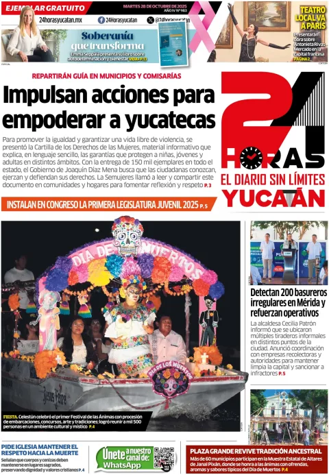 Portada de 24 Horas Yucatan