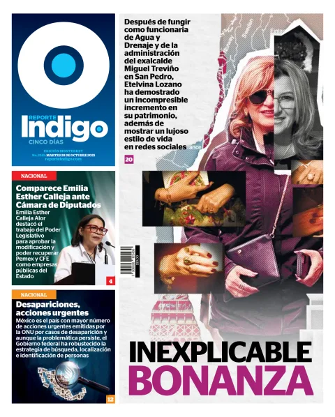 Portada de Reporte Indigo Monterrey del martes, 28 de octubre de 2025