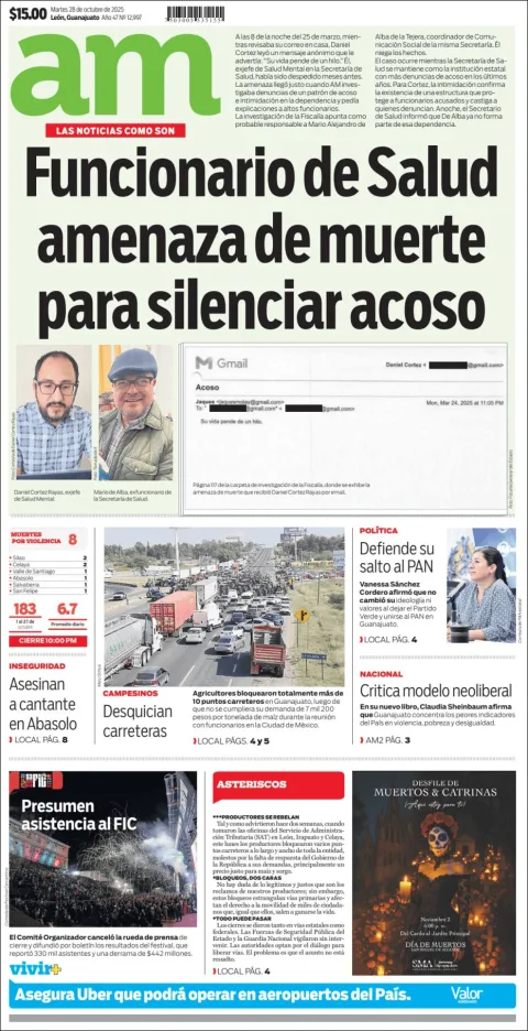 Portada de Am Corredor Industrial del martes, 28 de octubre de 2025