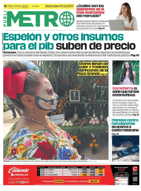 Portada de Publimetro Merida