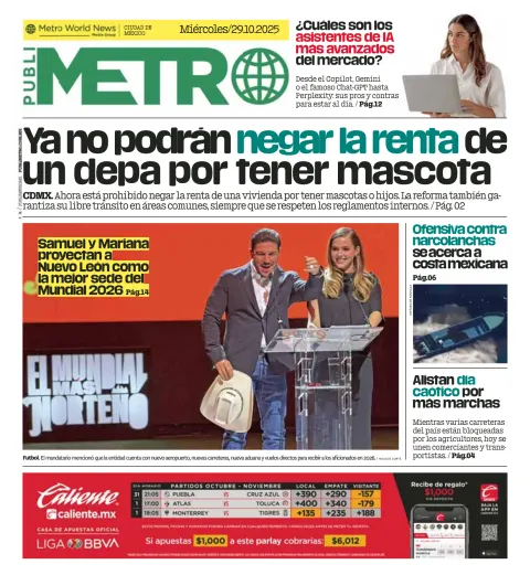 Portada de Publimetro Nacional