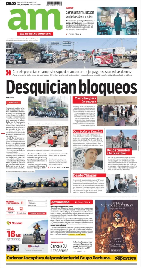 Portada de Am Corredor Industrial del miércoles, 29 de octubre de 2025