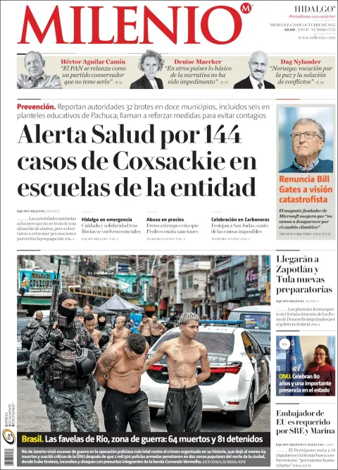 Portada de Milenio Hidalgo