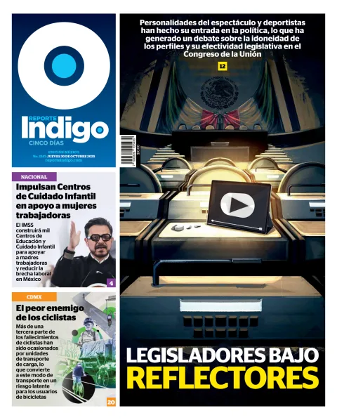 Portada de Reporte Indigo Nacional del jueves, 30 de octubre de 2025