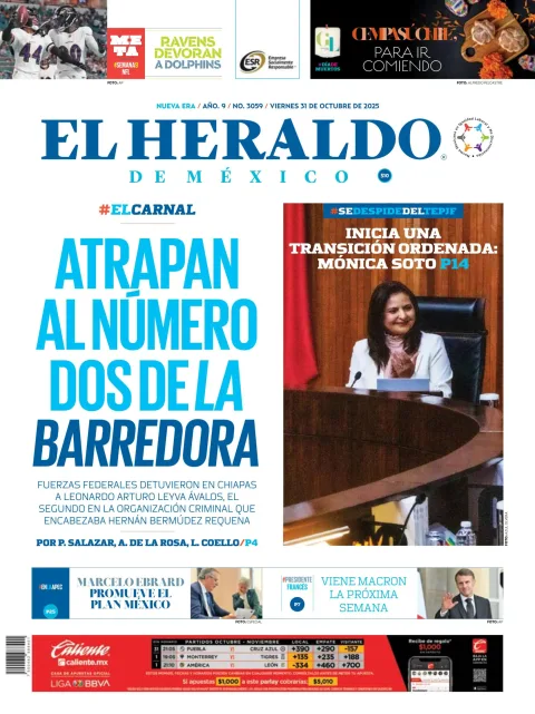 Portada de El Heraldo de Mexico