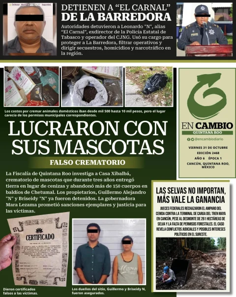 Portada de En Cambio - Quintana Roo (contraportada)