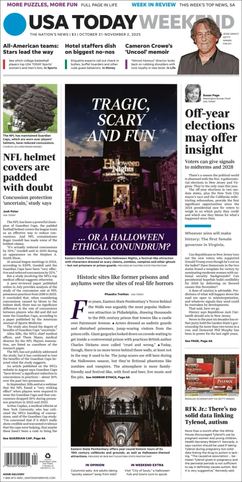 Portada de Usa Today