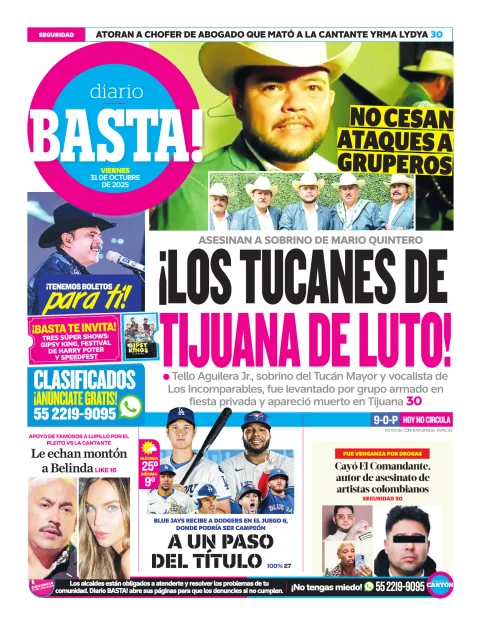 Portada de Basta! (contraportada )