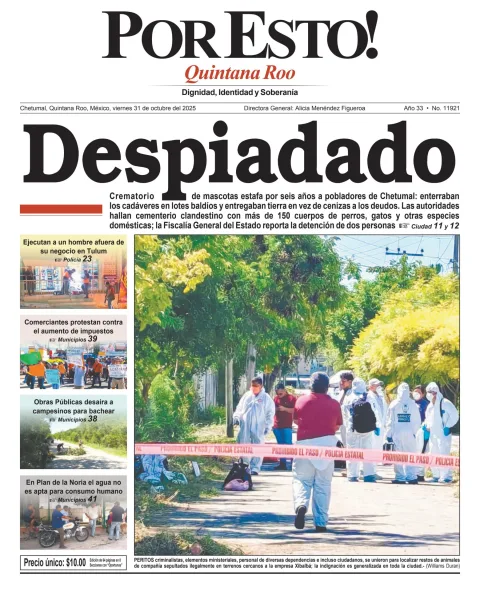 Portada de Por Esto (quintana Roo Chetumal)