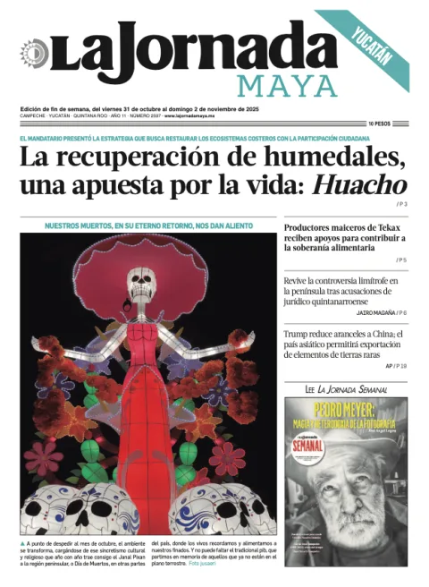 Portada de La Jornada Maya Yucatán del viernes, 31 de octubre de 2025