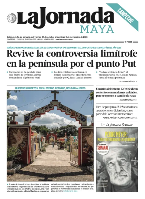 Portada de La Jornada Maya Campeche del viernes, 31 de octubre de 2025