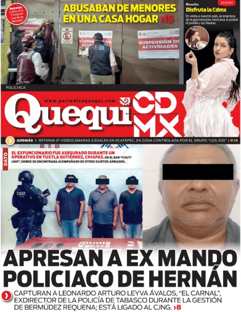 Portada de Quequi CDMX (contraportada) del viernes, 31 de octubre de 2025