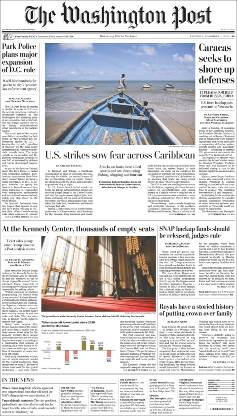 Portada de The Washington Post
