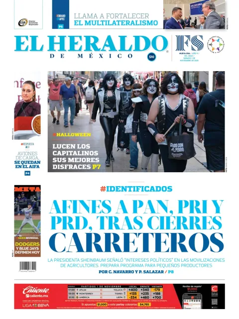 Portada de El Heraldo de Mexico