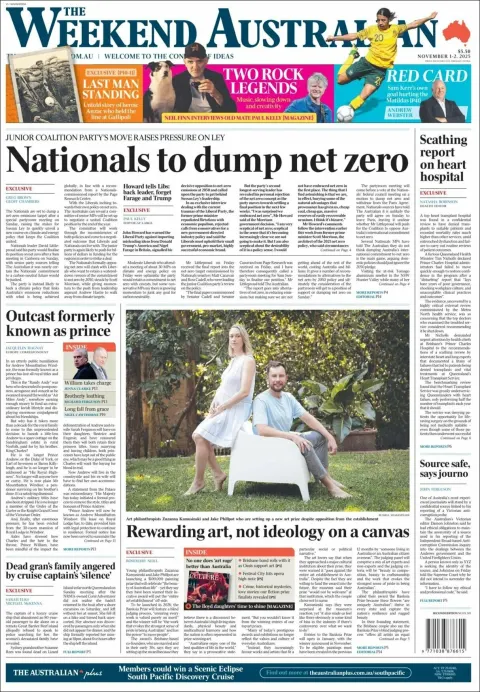 Portada de The Australian