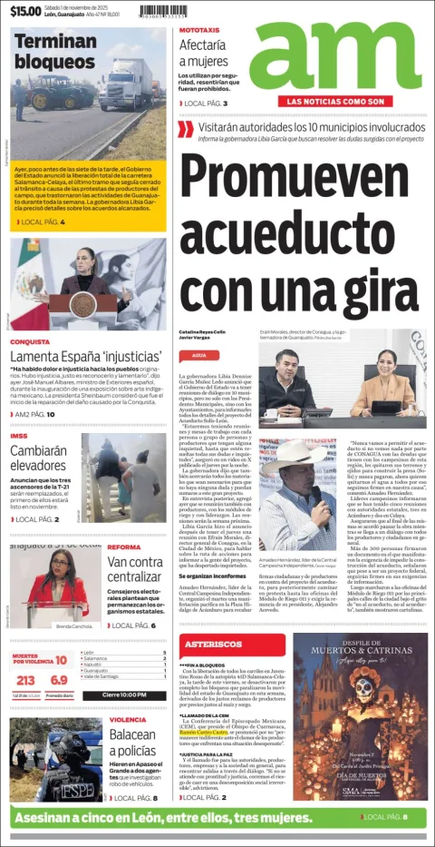 Portada de Am Corredor Industrial del sábado, 1 de noviembre de 2025