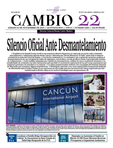Portada de Diario Cambio 22 (portada)