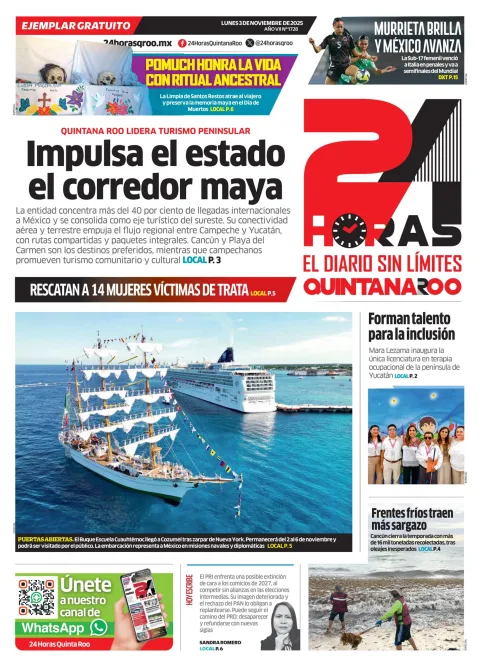 Portada de 24 Horas Quintana Roo