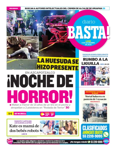 Portada de Basta! (contraportada )