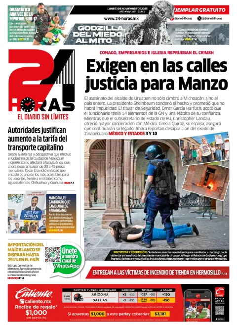 Portada de 24 Horas