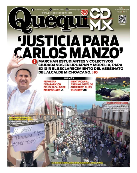 Portada de Quequi CDMX del martes, 4 de noviembre de 2025
