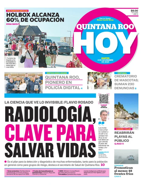 Portada de Quintana Roo Hoy (portada)