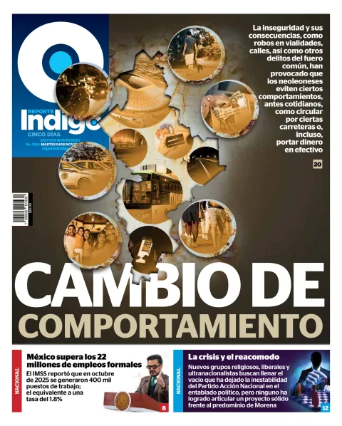 Portada de Reporte Indigo Monterrey del martes, 4 de noviembre de 2025