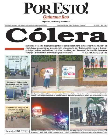 Portada de Por Esto (quintana Roo Chetumal)