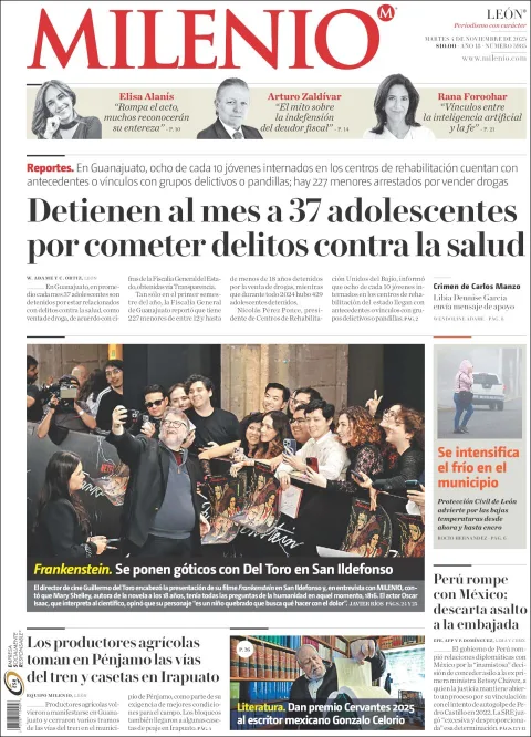 Portada de Milenio Leon del martes, 4 de noviembre de 2025